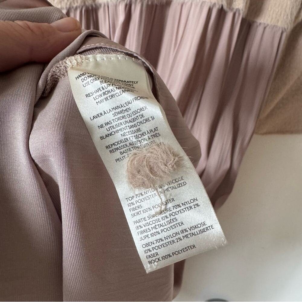 Anthropologie The Thea Eyelash Twofer Sweater Maxi Dress Blush Neutral XLP - Picture 12 of 12